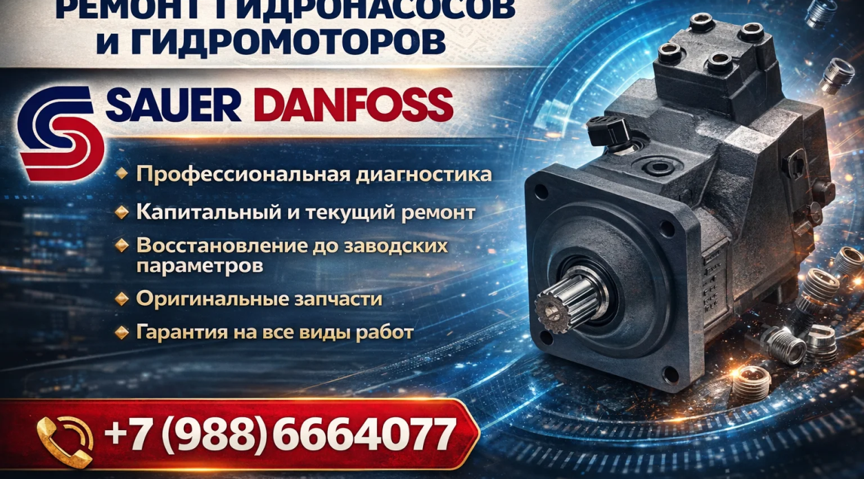Ремонт гидронасосов и гидромоторов Sauer Danfoss