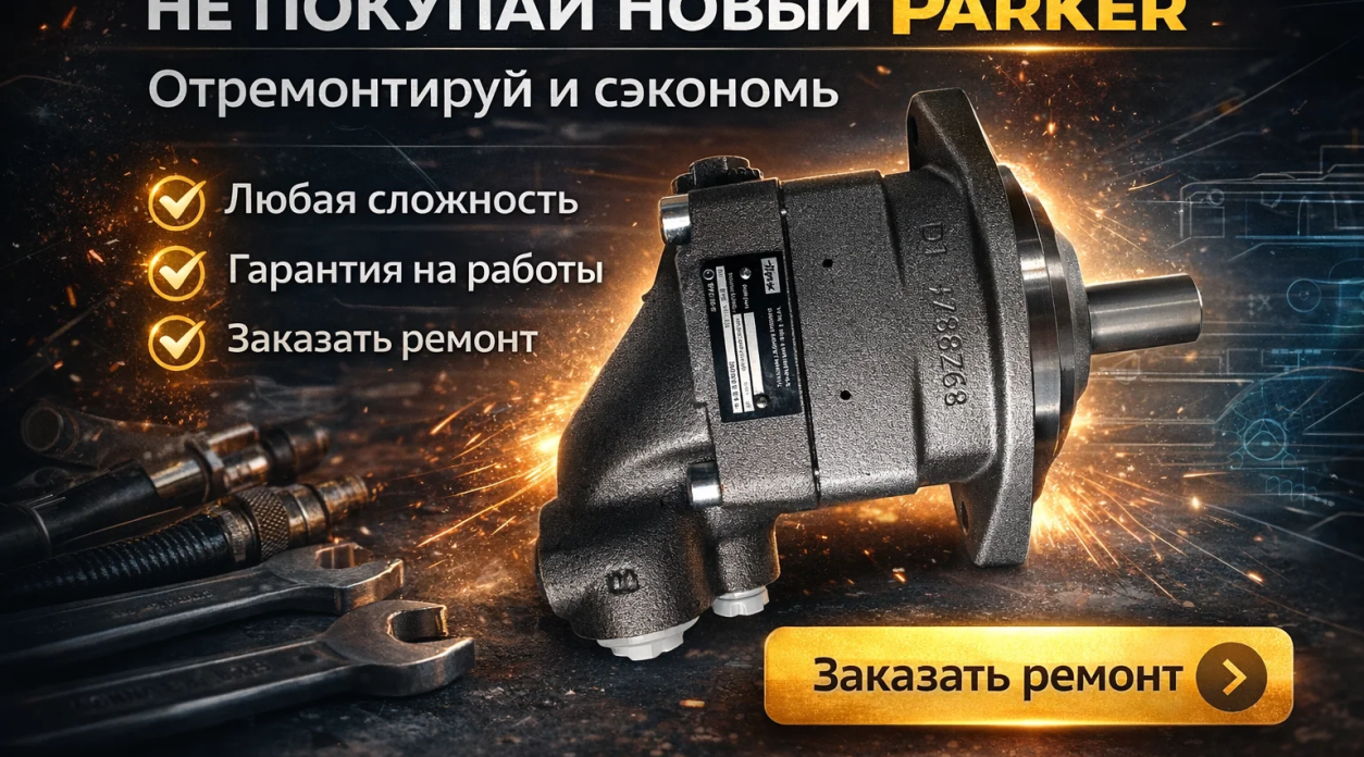 Профессиональный ремонт гидронасосов Parker — быстро, точно, с гарантией