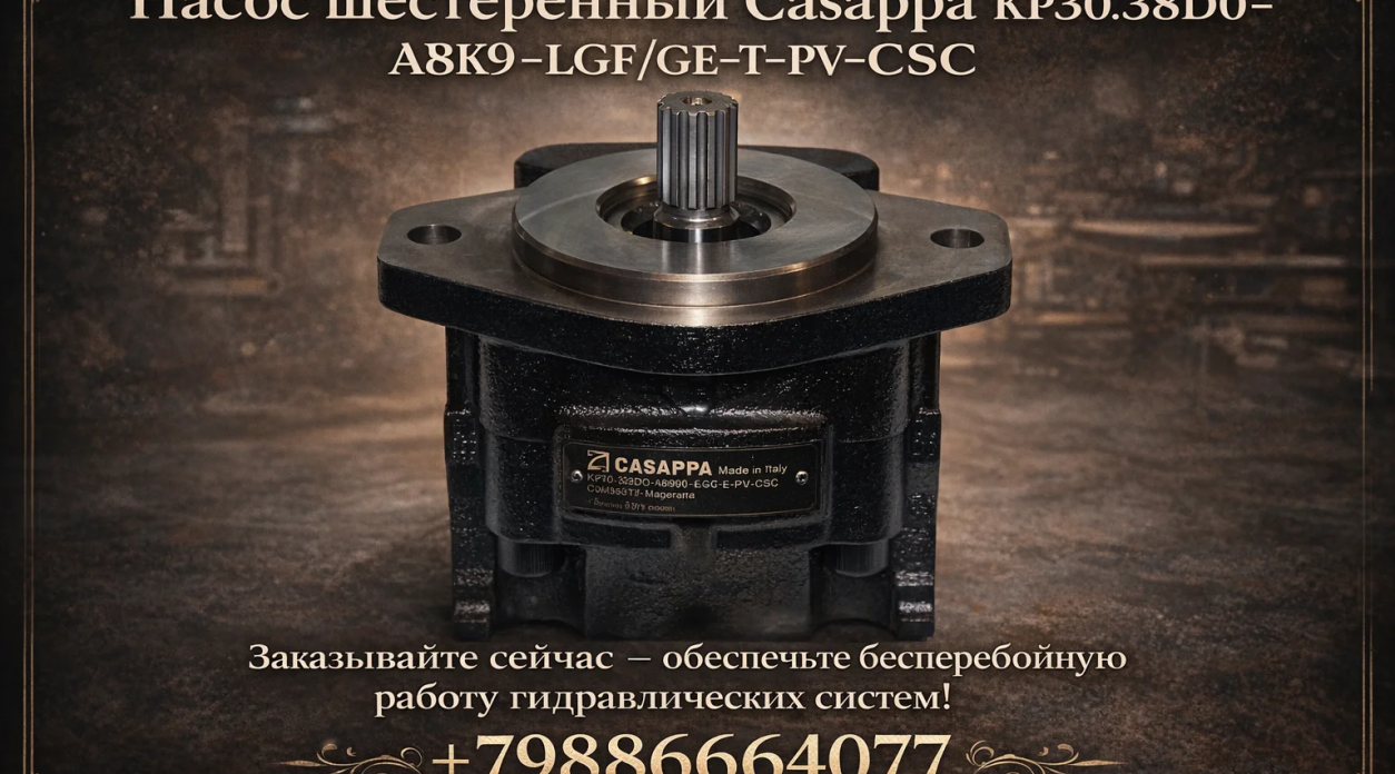 Насос шестеренный Casappa KP30.38D0-A8K9-LGF/GE-T-PV-CSC