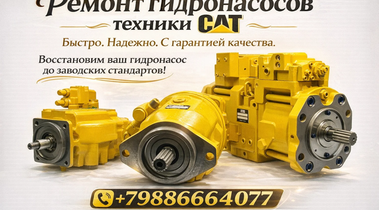 Ремонт гидронасосов техники CAT — надёжно, быстро, с гарантией