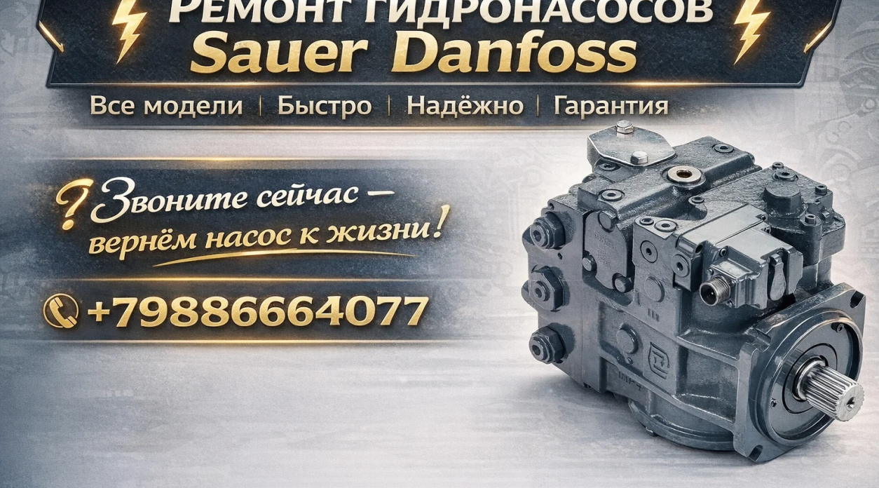 Ремонт гидронасосов Sauer-Danfoss — диагностика, гарантия