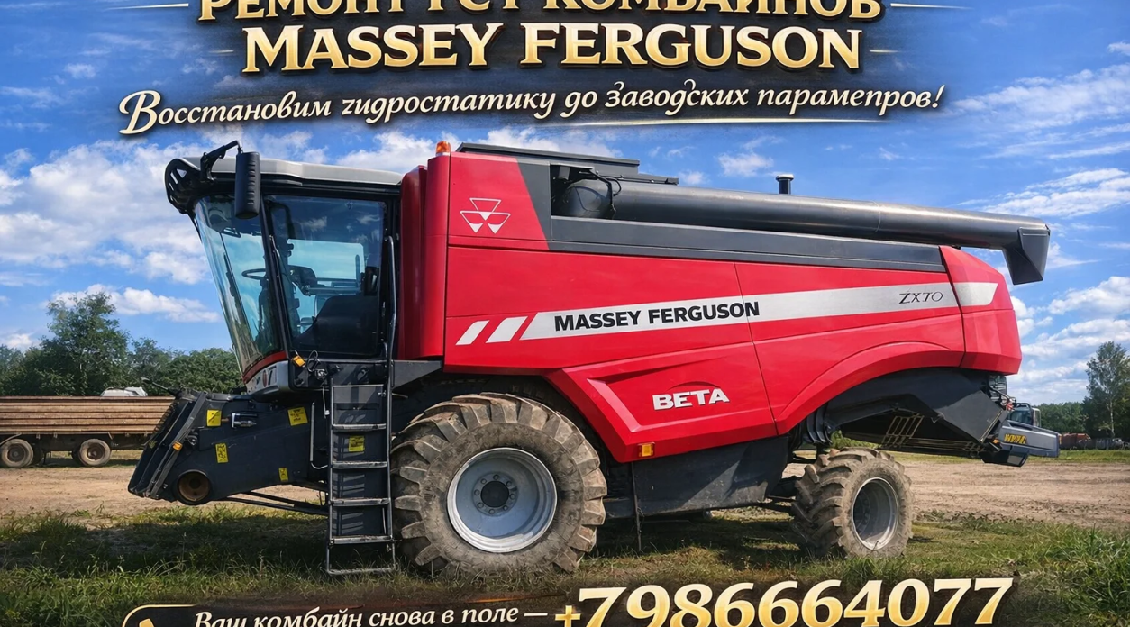 Ремонт ГСТ комбайна Massey Ferguson