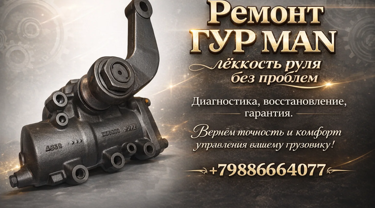 Ремонт ГУР (гидроусилителя руля) MAN