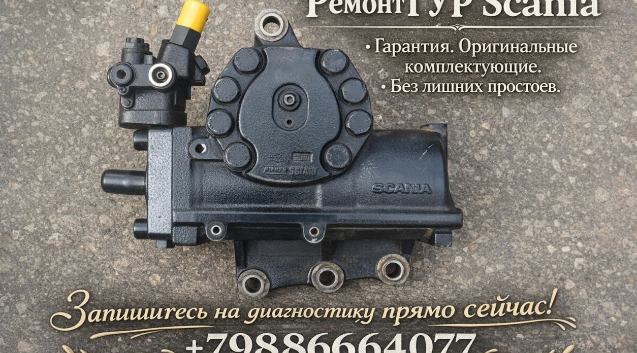 Ремонт ГУР (гидроусилителя руля) Scania